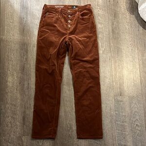 AG Adriano Goldschmied Men's Corduroy Pants in Rich Brown